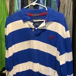 American Eagle long sleeve polo